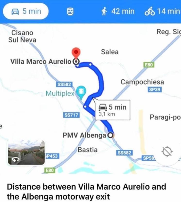 Villa Marco Aurelio Cisano sul Neva Dış mekan fotoğraf